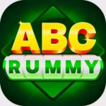 The ABC Rummy Download app interface displayed on a smartphone, showing rummy tables, cash rewards, and secure gameplay features for online players.